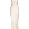 Shona Joy LA LUNE LACE BACK MAXI DRESS - CREAM