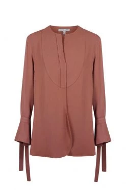 Shona Joy LEA TUXEDO SHIRT - ROSEWOOD