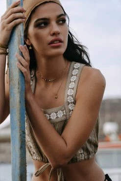 Shona Joy TOPS LIZETE SQUARE NECK CROP TOP