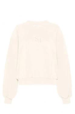 Shona Joy SJ LOGO BATWING SWEATER - IVORY TOPS