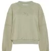 Shona Joy TOPS SJ LOGO BATWING SWEATER - SAGE