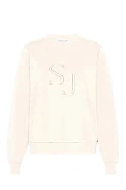 Shona Joy SJ LOGO SWEATER - IVORY