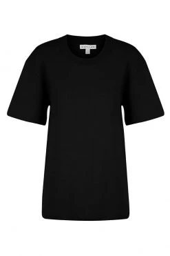 Shona Joy BASIC LONG LINE TEE - BLACK