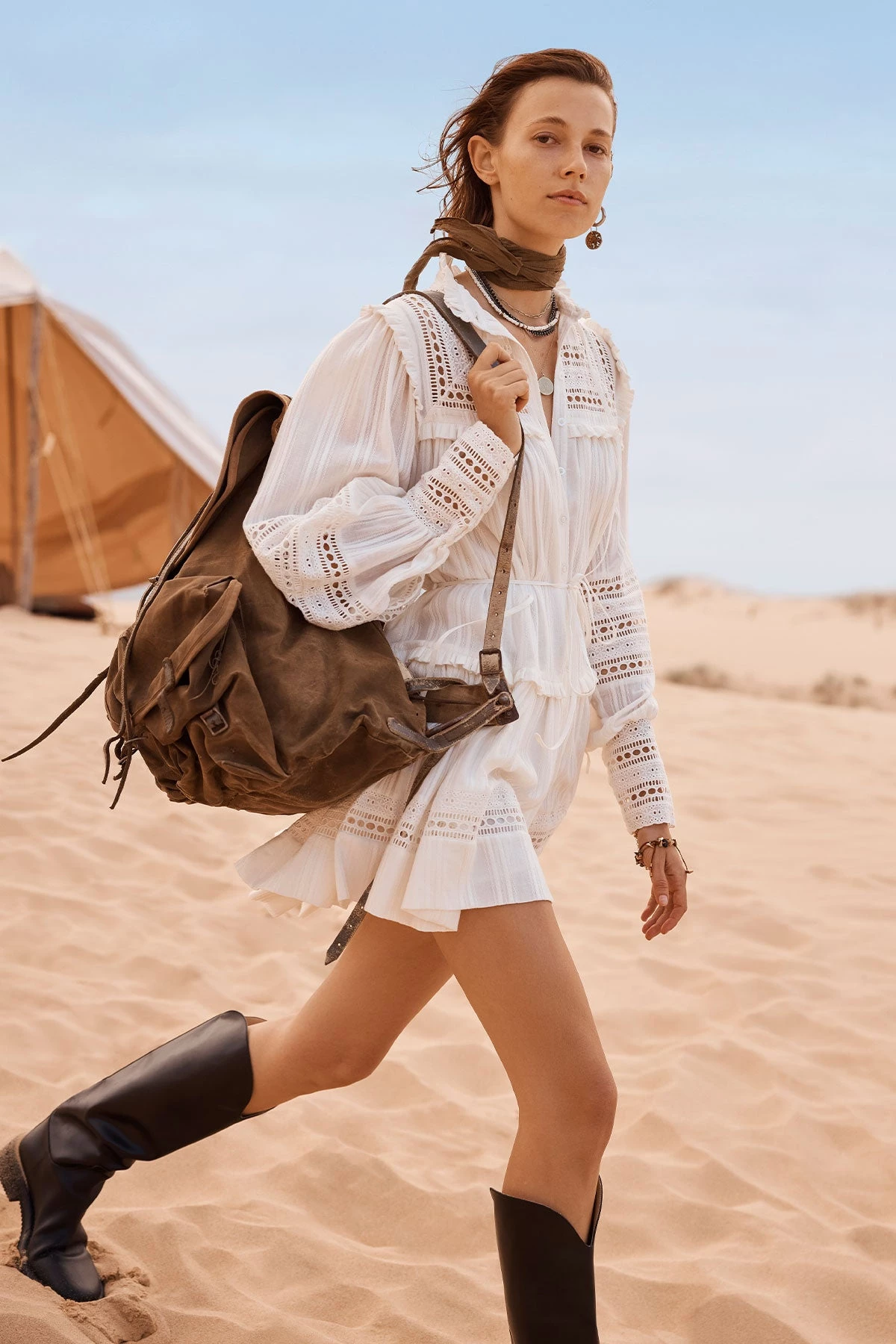 Shona Joy LUCIA BALLOON SLEEVE FRILL MINI DRESS - IVORY DRESSES 2 Shona Joy LUCIA BALLOON SLEEVE FRILL MINI DRESS - IVORY DRESSES