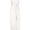 Shona Joy LUXE TIE FRONT COCKTAIL DRESS - IVORY DRESSES