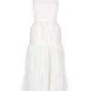 Shona Joy DRESSES MAYA LINEN BACKLESS HALTER MIDI DRESS - IVORY