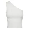 Shona Joy BASIC ONE SHOULDER TOP - IVORY TOPS