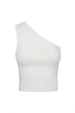 Shona Joy BASIC ONE SHOULDER TOP - IVORY TOPS