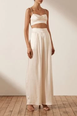 Shona Joy LA LUNE OPEN BACK BRALETTE - CREAM