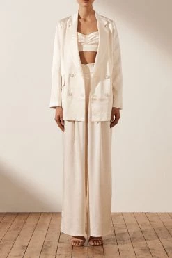 Shona Joy LA LUNE OPEN BACK BRALETTE - CREAM