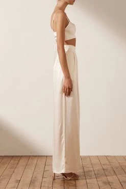 Shona Joy LA LUNE OPEN BACK BRALETTE - CREAM