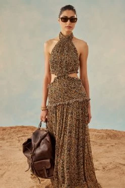 Shona Joy DRESSES PALOMA HIGH NECK CUT OUT MIDI DRESS 9 Shona Joy DRESSES PALOMA HIGH NECK CUT OUT MIDI DRESS