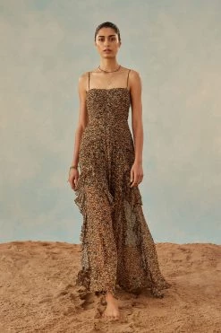 Shona Joy DRESSES PALOMA RUCHED FRILL MAXI DRESS