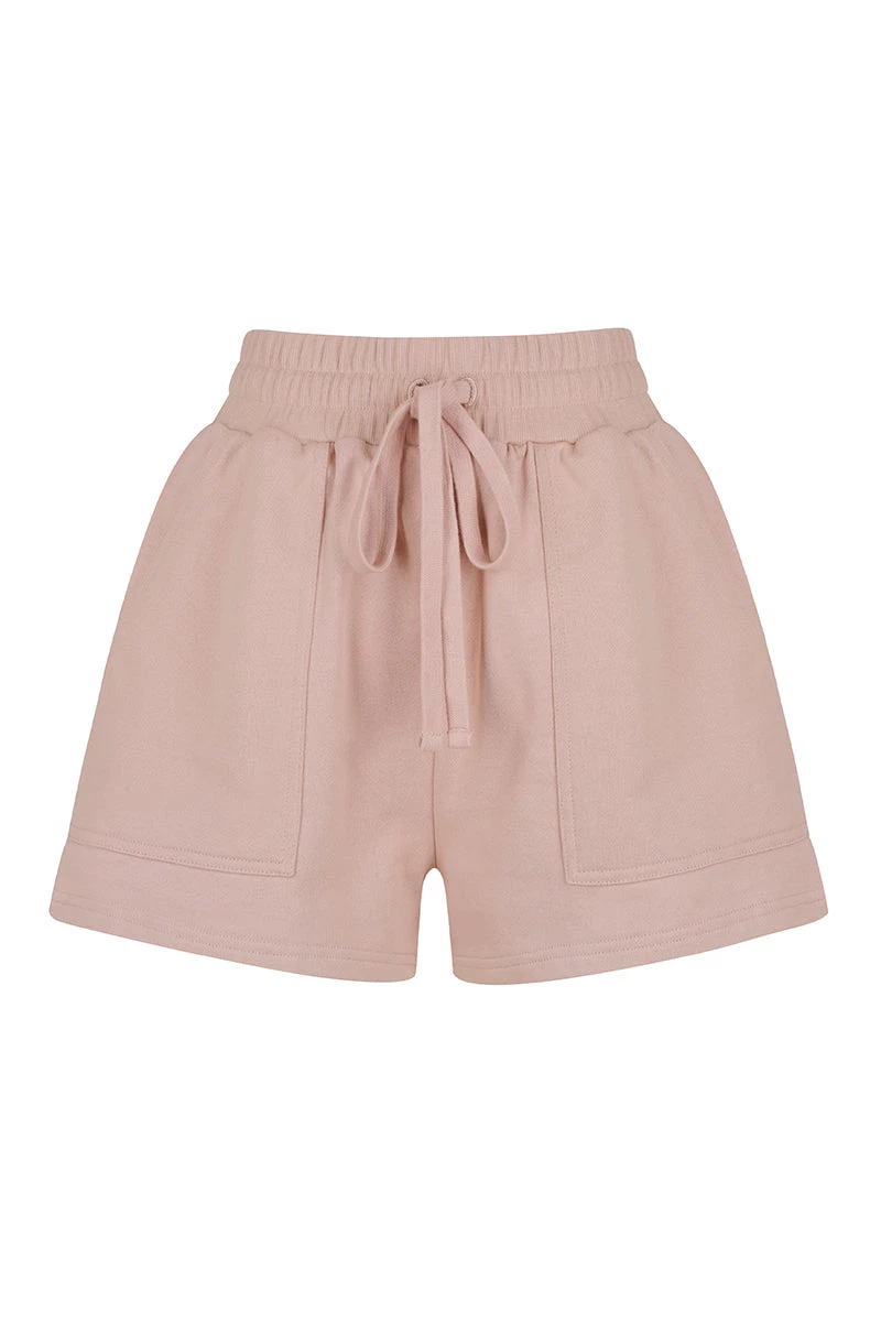 Shona Joy SJ SWEAT SHORT - ROSE DUST 1 Shona Joy SJ SWEAT SHORT - ROSE DUST