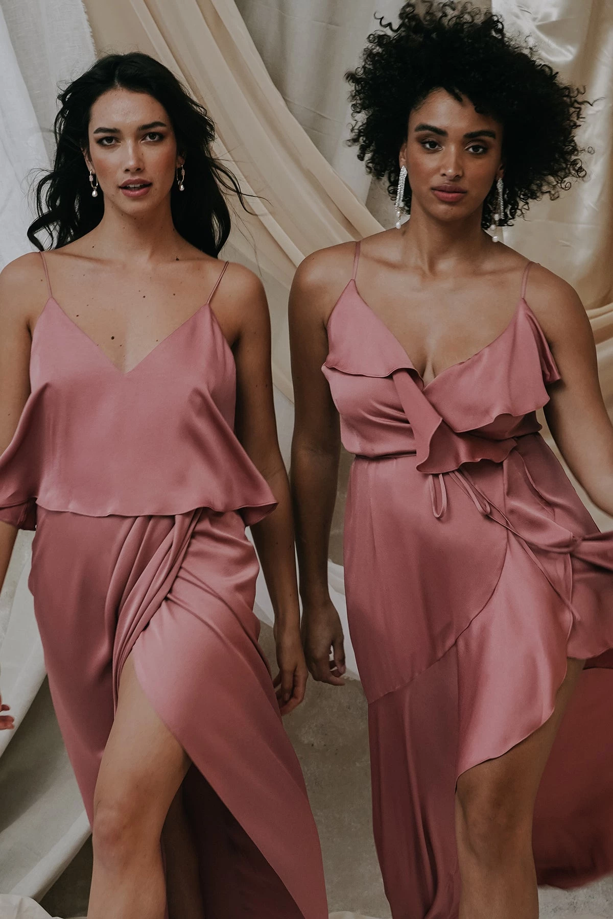 Shona Joy LUXE BIAS FRILL WRAP DRESS - ROSE DRESSES 2 Shona Joy LUXE BIAS FRILL WRAP DRESS - ROSE DRESSES