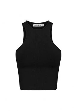Shona Joy TOPS BASIC RACER BACK TOP - BLACK