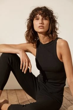 Shona Joy SJ RIB TANK - BLACK 9 Shona Joy SJ RIB TANK - BLACK