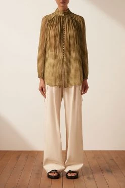 Shona Joy ELEONORA BUTTON UP BLOUSE TOPS
