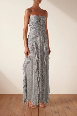 Shona Joy DRESSES CANDICE RUCHED FRILL MAXI DRESS