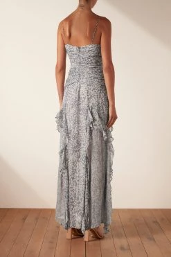 Shona Joy DRESSES CANDICE RUCHED FRILL MAXI DRESS