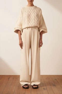 Shona Joy EVA CABLE JUMPER - CREMA 11 Shona Joy EVA CABLE JUMPER - CREMA