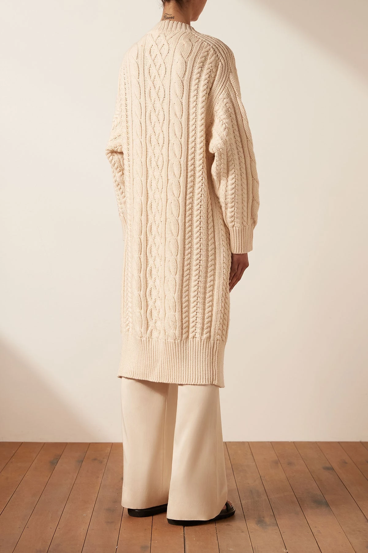 Shona Joy EVA CABLE CARDIGAN - CREMA TOPS 5 Shona Joy EVA CABLE CARDIGAN - CREMA TOPS