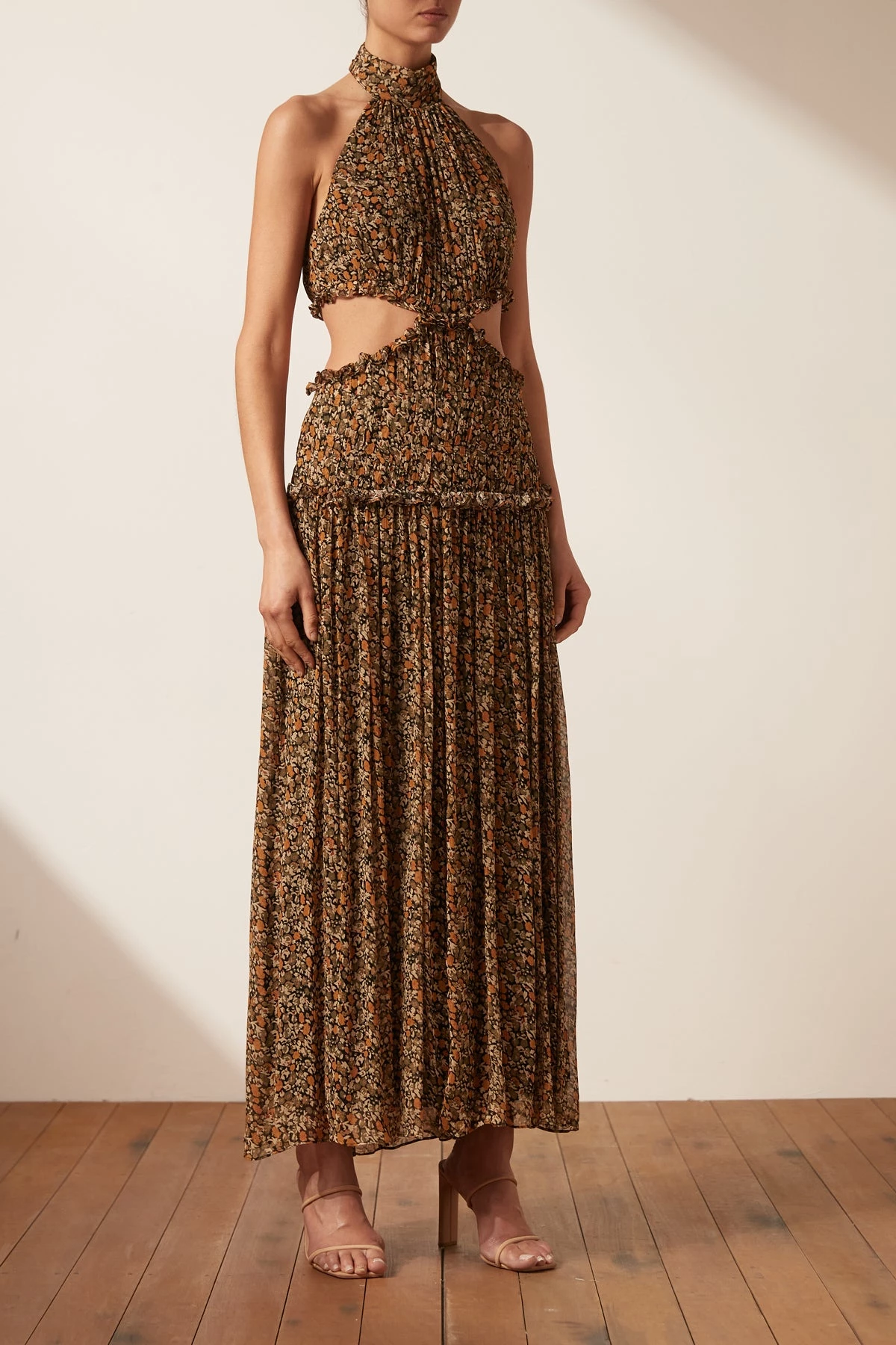 Shona Joy DRESSES PALOMA HIGH NECK CUT OUT MIDI DRESS 5 Shona Joy DRESSES PALOMA HIGH NECK CUT OUT MIDI DRESS