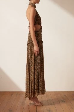 Shona Joy DRESSES PALOMA HIGH NECK CUT OUT MIDI DRESS 12 Shona Joy DRESSES PALOMA HIGH NECK CUT OUT MIDI DRESS