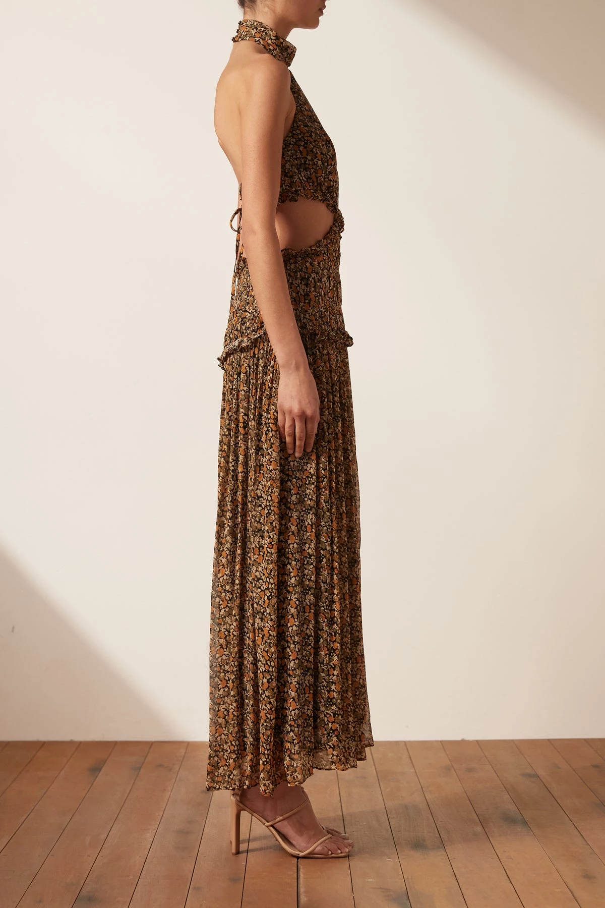 Shona Joy DRESSES PALOMA HIGH NECK CUT OUT MIDI DRESS 6 Shona Joy DRESSES PALOMA HIGH NECK CUT OUT MIDI DRESS