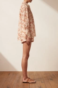 Shona Joy FLOR LINEN SHORT SHORTS & PANTS