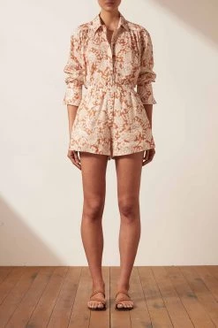 Shona Joy FLOR LINEN SHORT SHORTS & PANTS