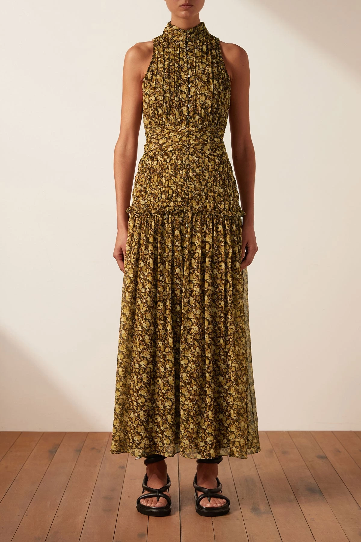 Shona Joy CARMELA SLEEVELESS BUTTON UP MIDI DRESS DRESSES 3 Shona Joy CARMELA SLEEVELESS BUTTON UP MIDI DRESS DRESSES