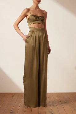 Shona Joy THALIA TUXEDO TROUSER - CUMIN