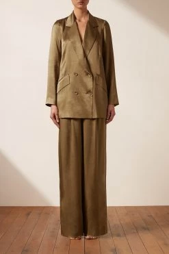 Shona Joy THALIA TUXEDO TROUSER - CUMIN