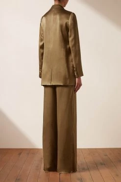 Shona Joy TOPS THALIA DOUBLE BREASTED BLAZER - CUMIN