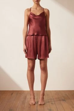 Shona Joy THALIA COWL BACK CAMI TOP - SANGRIA 8 Shona Joy THALIA COWL BACK CAMI TOP - SANGRIA