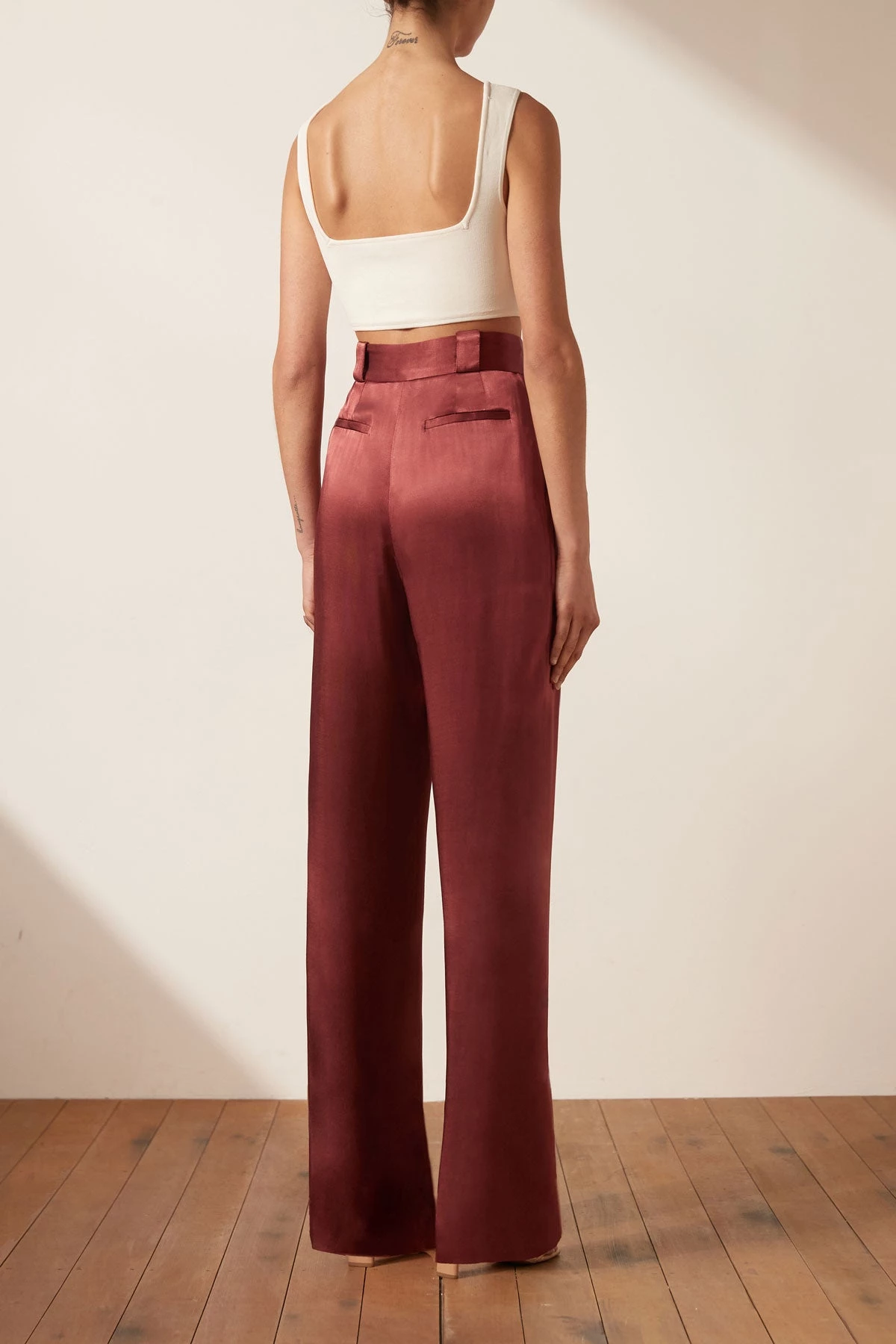 Shona Joy THALIA HIGH WAISTED TAILORED PANT - SANGRIA BEST SELLERS 6 Shona Joy THALIA HIGH WAISTED TAILORED PANT - SANGRIA BEST SELLERS