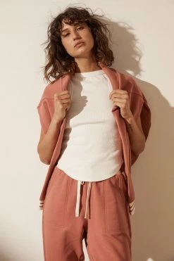 Shona Joy SJ SWEAT PANT - RHUBARB KNITWEAR