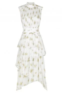 Shona Joy JULIETA SLEEVELESS RUCHED MIDI DRESS DRESSES