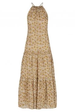 Shona Joy FAUNA BACKLESS HALTER MIDI DRESS DRESSES