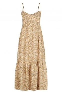 Shona Joy DRESSES ORION LINEN TIERED MIDI DRESS