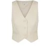 Shona Joy TOPS SARA TAILORED FITTED VEST - CREMA