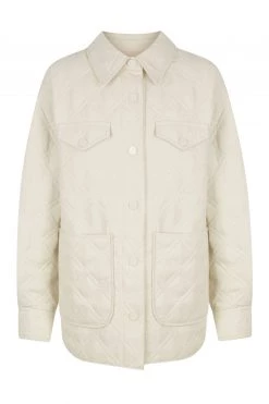 Shona Joy ALESSIA OVERSIZED QUILTED JACKET - CHALK BEST SELLERS