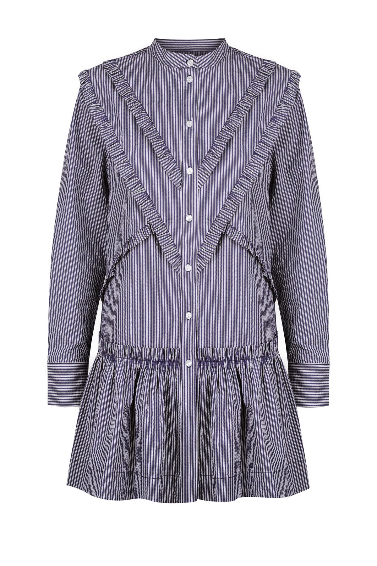 Shona Joy GRETA CHEVRON FRILL MINI DRESS 1 Shona Joy GRETA CHEVRON FRILL MINI DRESS