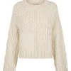 Shona Joy EVA PATCH KNIT JUMPER - CREMA TOPS