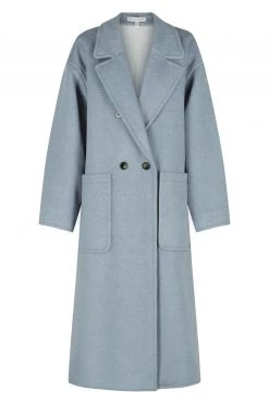 Shona Joy TOPS AZZURRA OVERSIZED LONG COAT - BLUE SMOKE