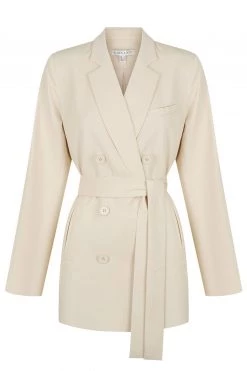 Shona Joy SARA DOUBLE BREASTED BLAZER - CREMA