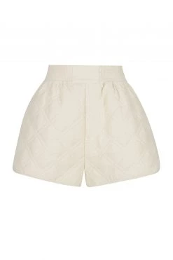 Shona Joy ALESSIA QUILTED SHORT - CHALK BEST SELLERS