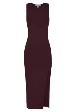 Shona Joy BASIC SLEEVELESS BACKLESS MIDI DRESS - COCOA DRESSES