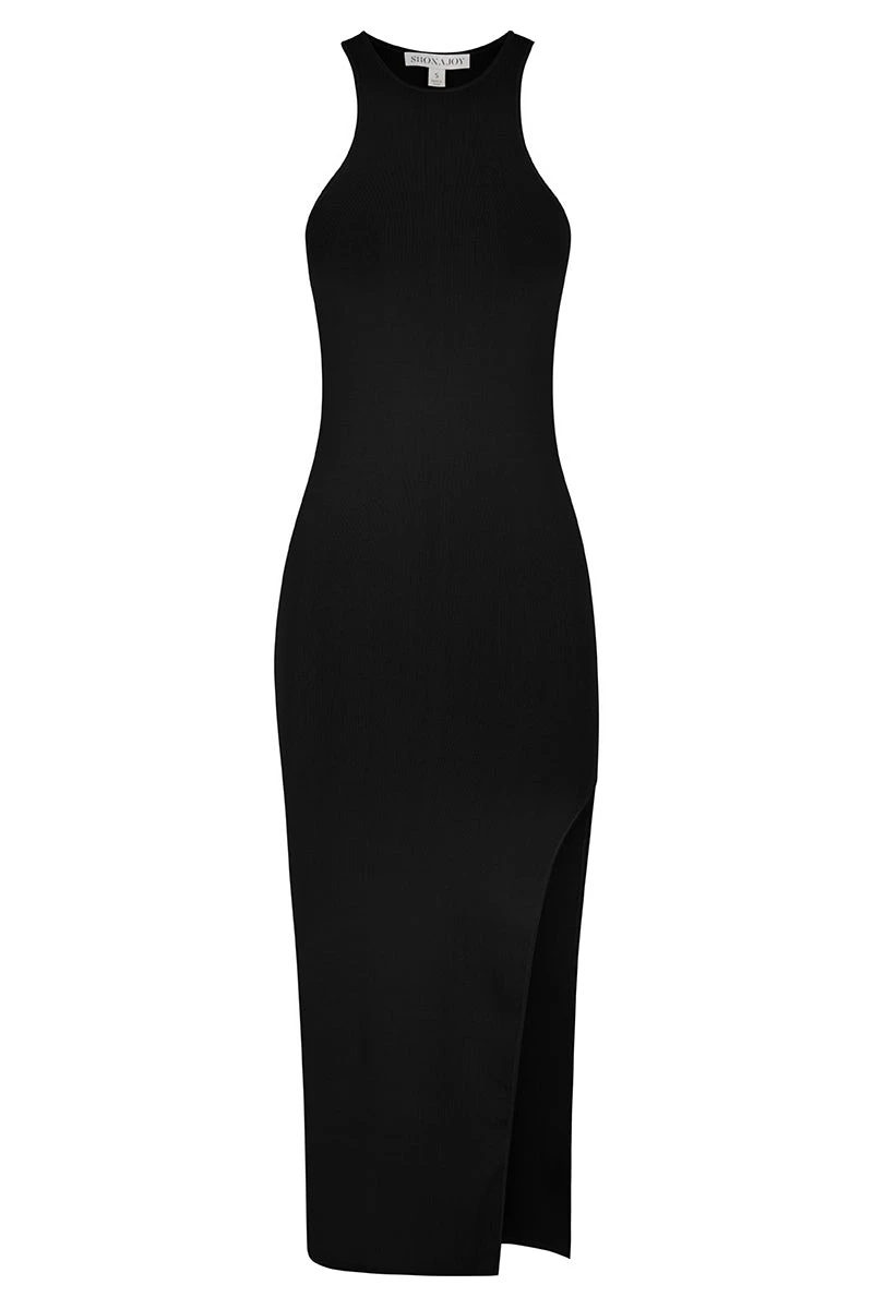 Shona Joy BASIC RACER BACK MIDI DRESS - BLACK DRESSES 1 Shona Joy BASIC RACER BACK MIDI DRESS - BLACK DRESSES